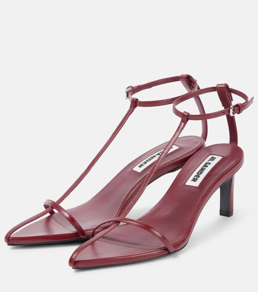 Jil Sander 65 leather sandals