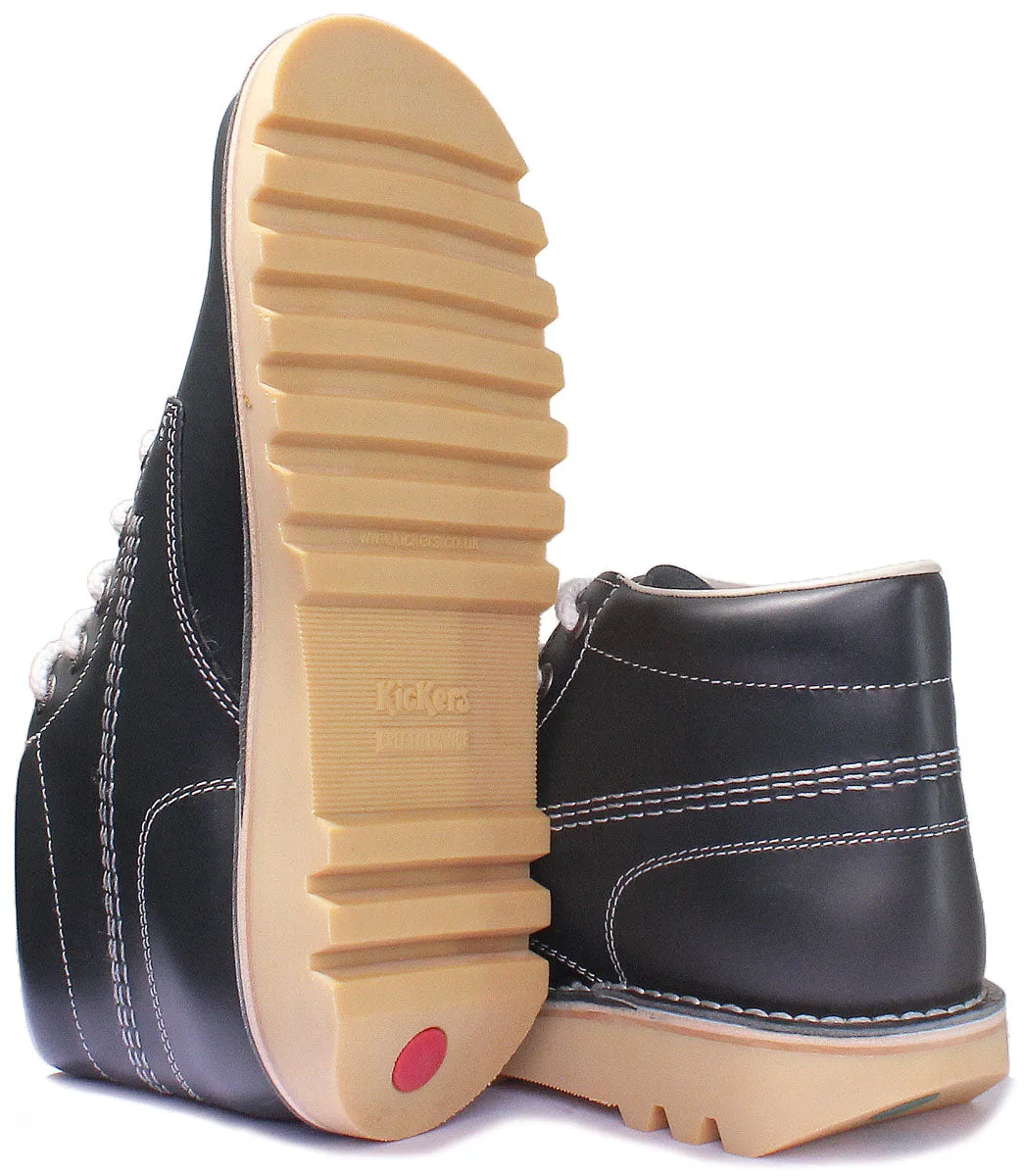 Kickers Kick Hi In Navy in Adults UK Size 6.5 - 12