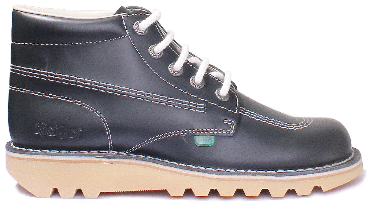 Kickers Kick Hi In Navy in Adults UK Size 6.5 - 12