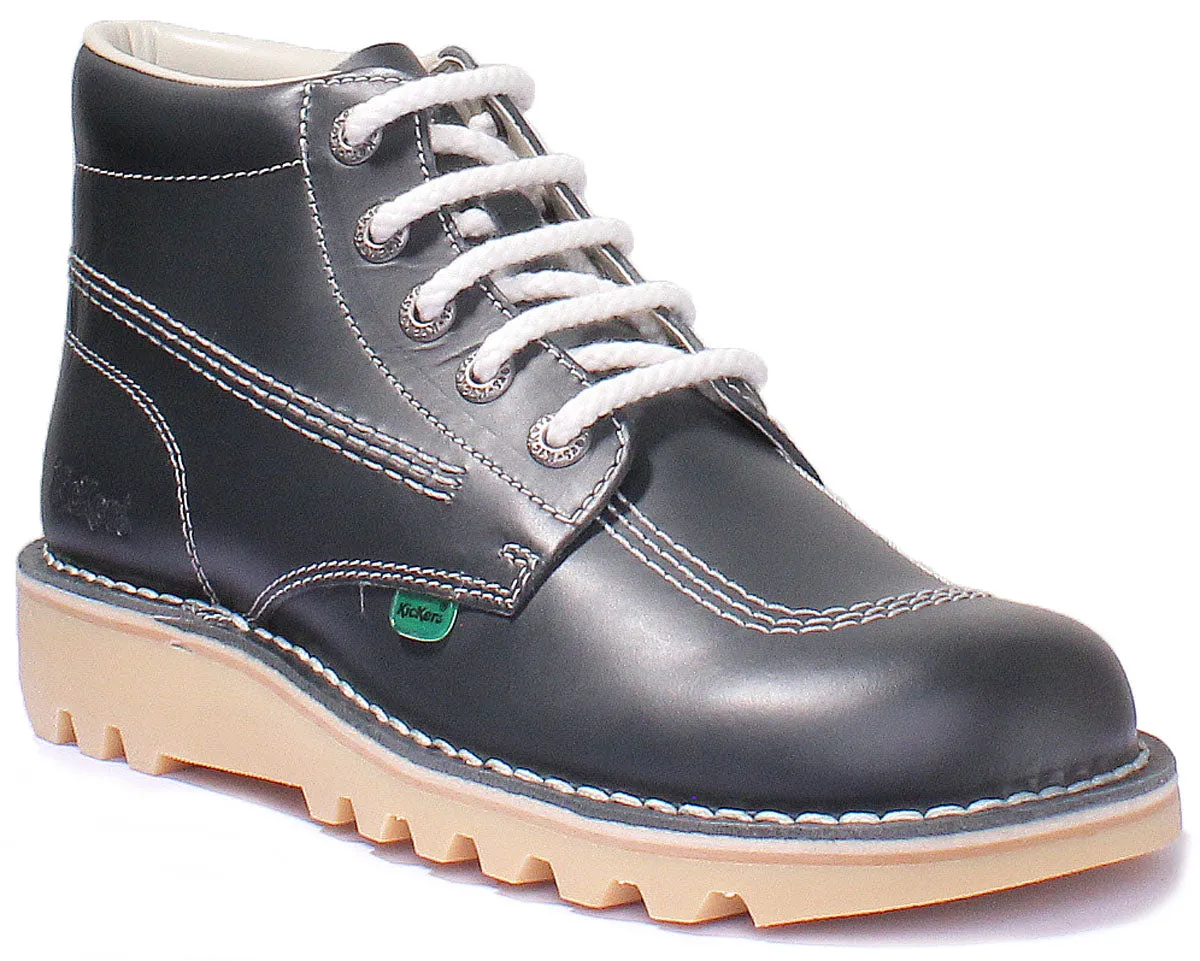 Kickers Kick Hi In Navy in Adults UK Size 6.5 - 12