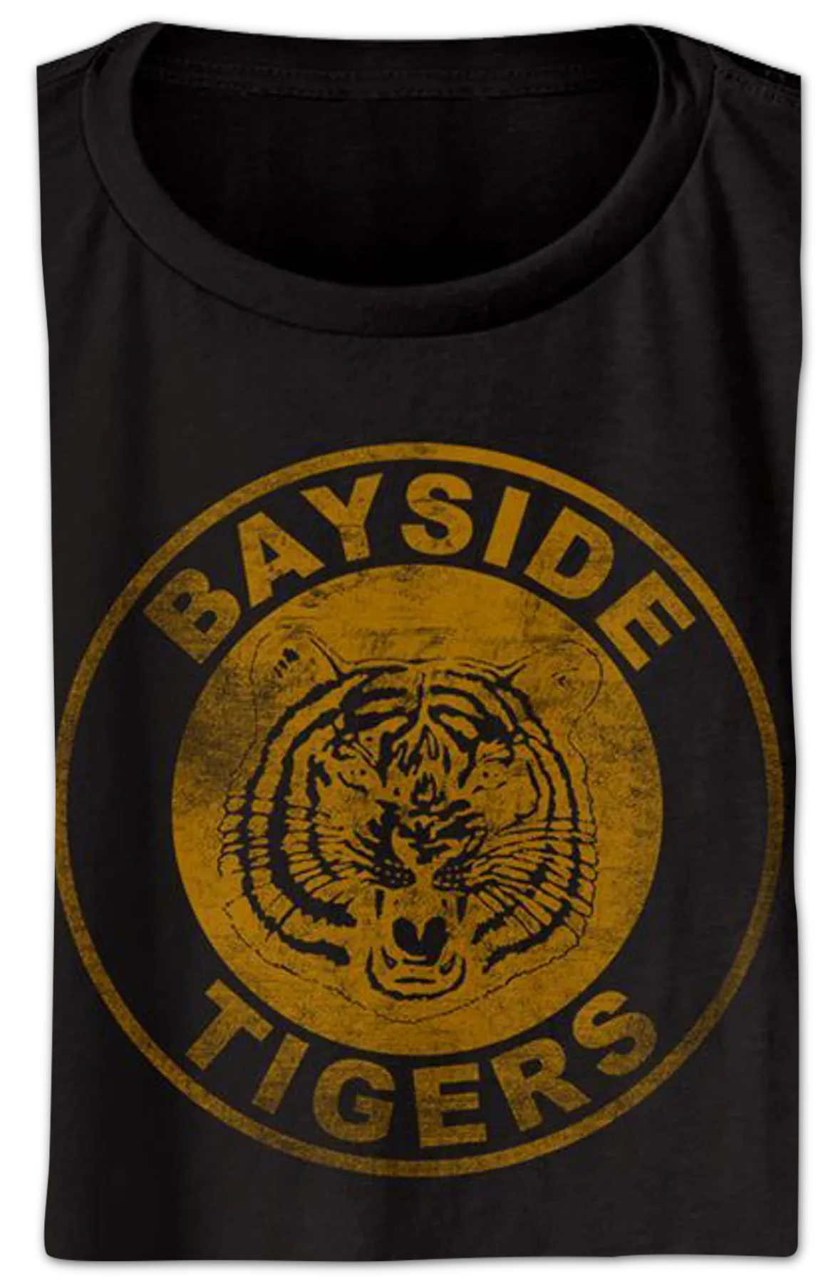 Ladies Bayside Tigers Logo Saved By The Bell Crop Top