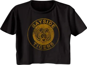 Ladies Bayside Tigers Logo Saved By The Bell Crop Top