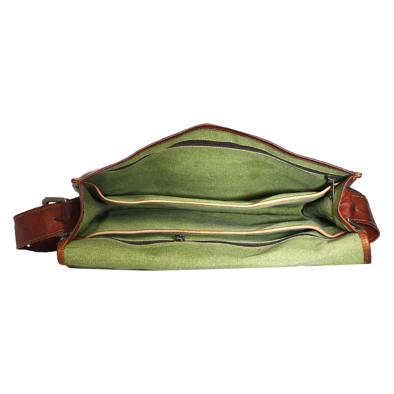 Leather Satchel Backpack 15"