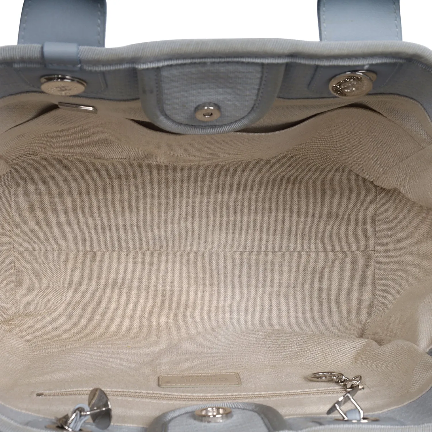 Medium Deauville Tote Baby Blue (Authentic Pre-Owned)