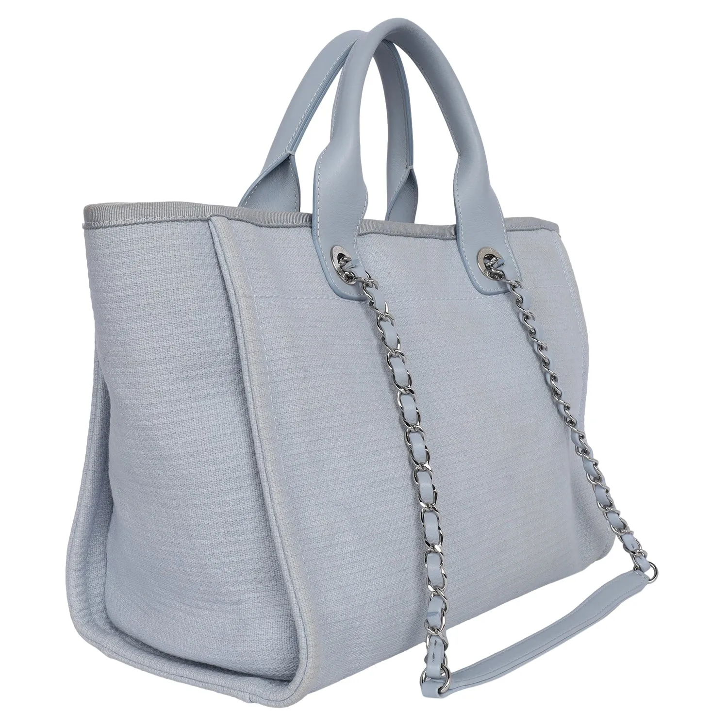 Medium Deauville Tote Baby Blue (Authentic Pre-Owned)