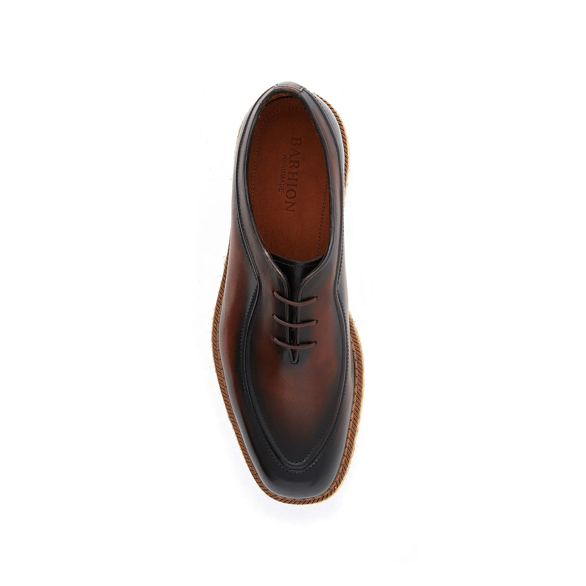 Men's Calf Leather Lace Up Handmade Oxford M7028