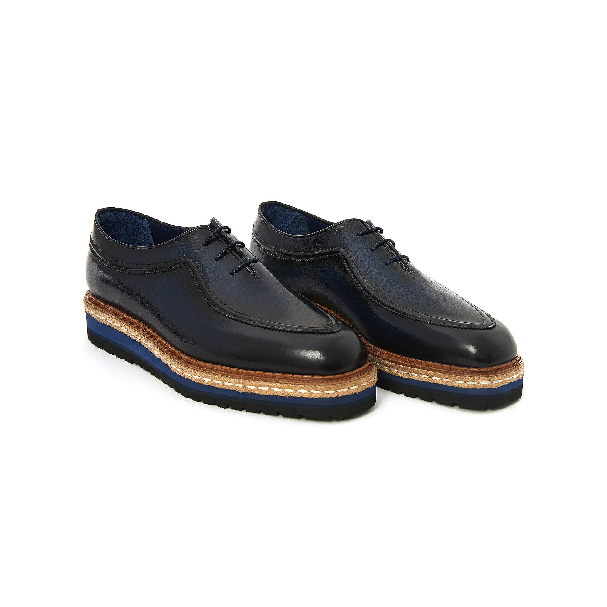 Men's Calf Leather Lace Up Handmade Oxford M7028