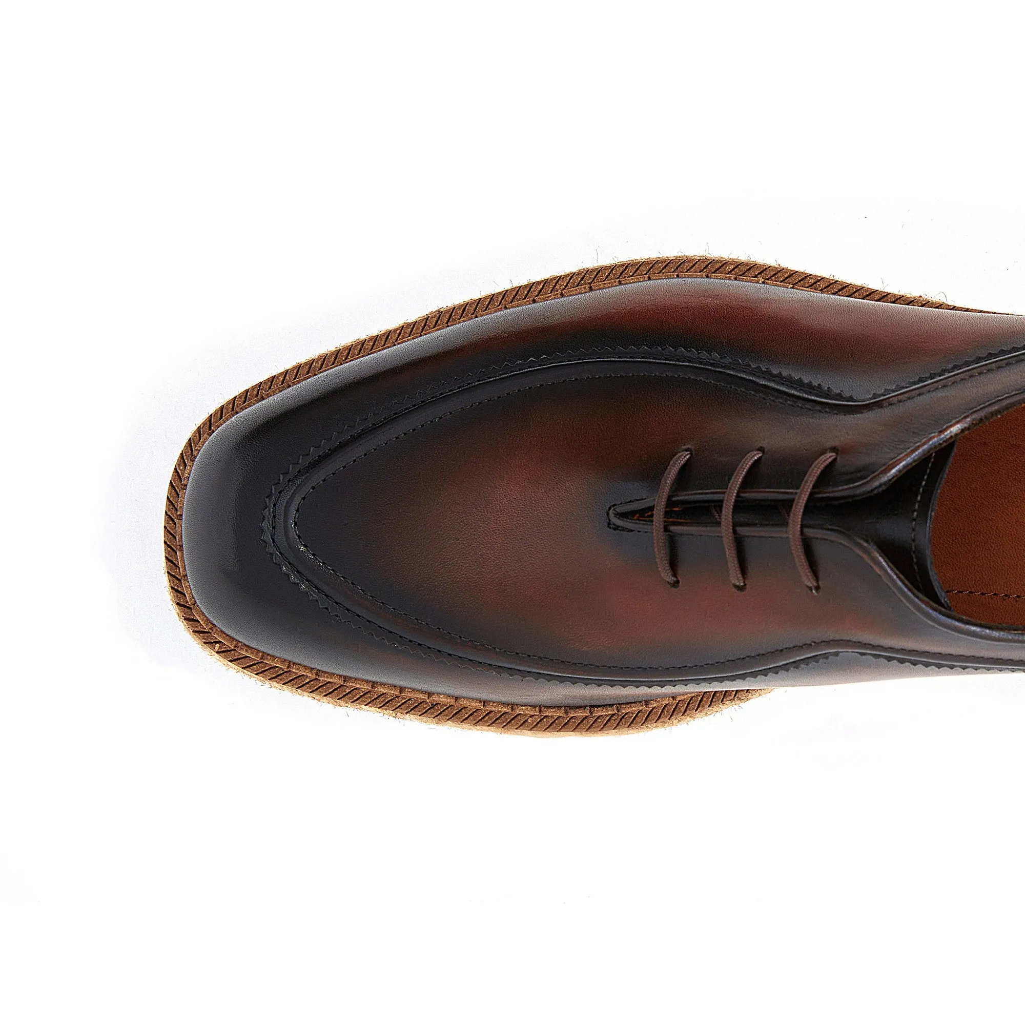 Men's Calf Leather Lace Up Handmade Oxford M7028