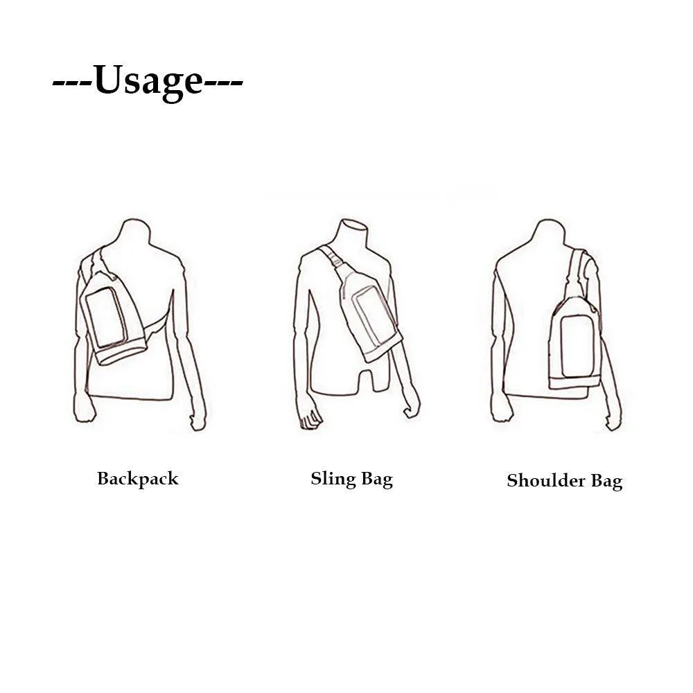 Mens Leather Sling Bag Casual Crossbody Bags