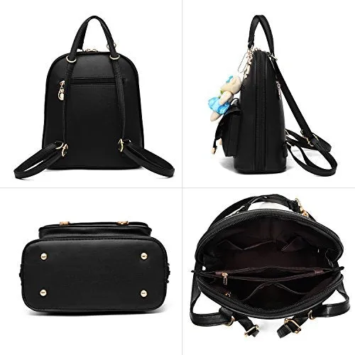 Mini Backpack Multi-Way Womens Backpack Purse Cute School Backpack For Teen Girls,White
