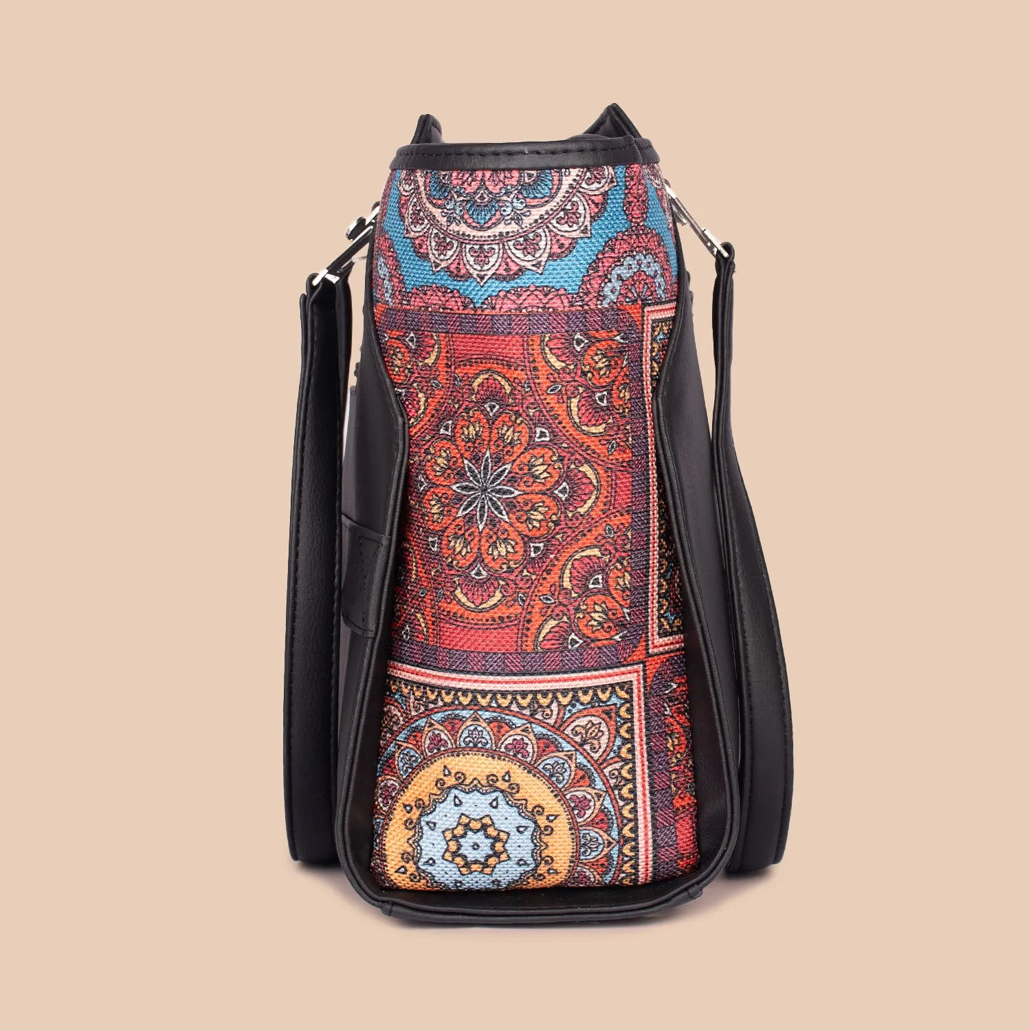 Multicolor Mandala Print Classic Business Bag
