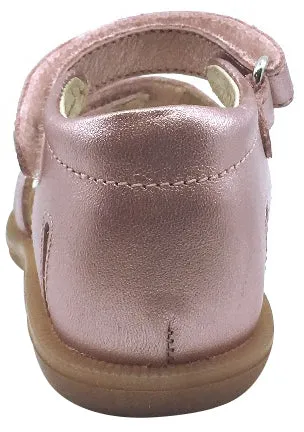 Naturino Girl's Metallic Rainbow Sandals with Hook and Loop Strap