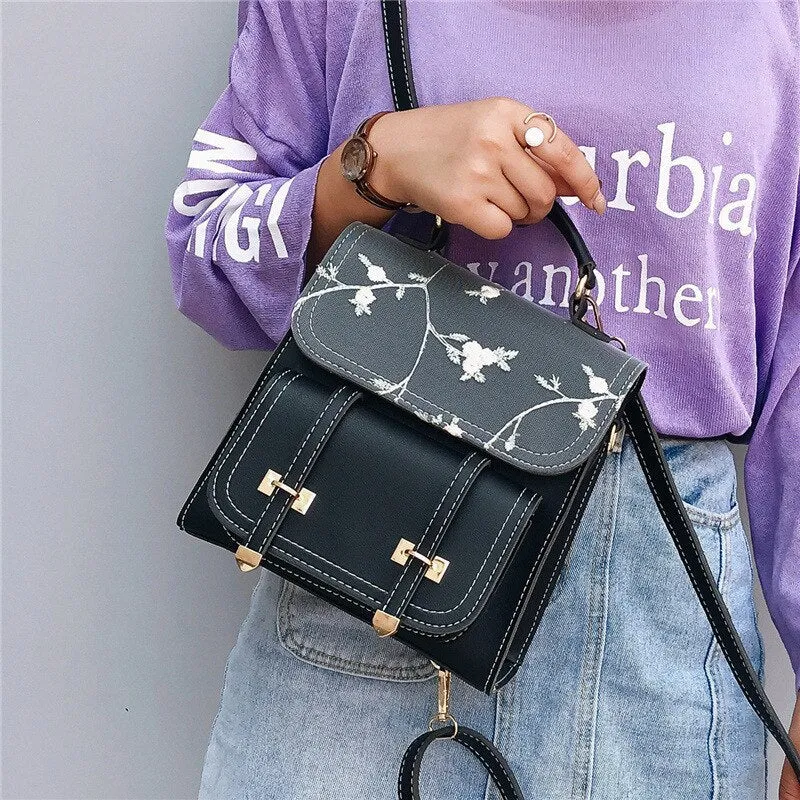 New Listing Summer Small Fresh Flower Embroidery Backpack 2020 Korean Student Backpack Casual Mini Girl Small Backpacks