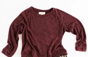 Olivia Leigh Tatum - Maroon Top