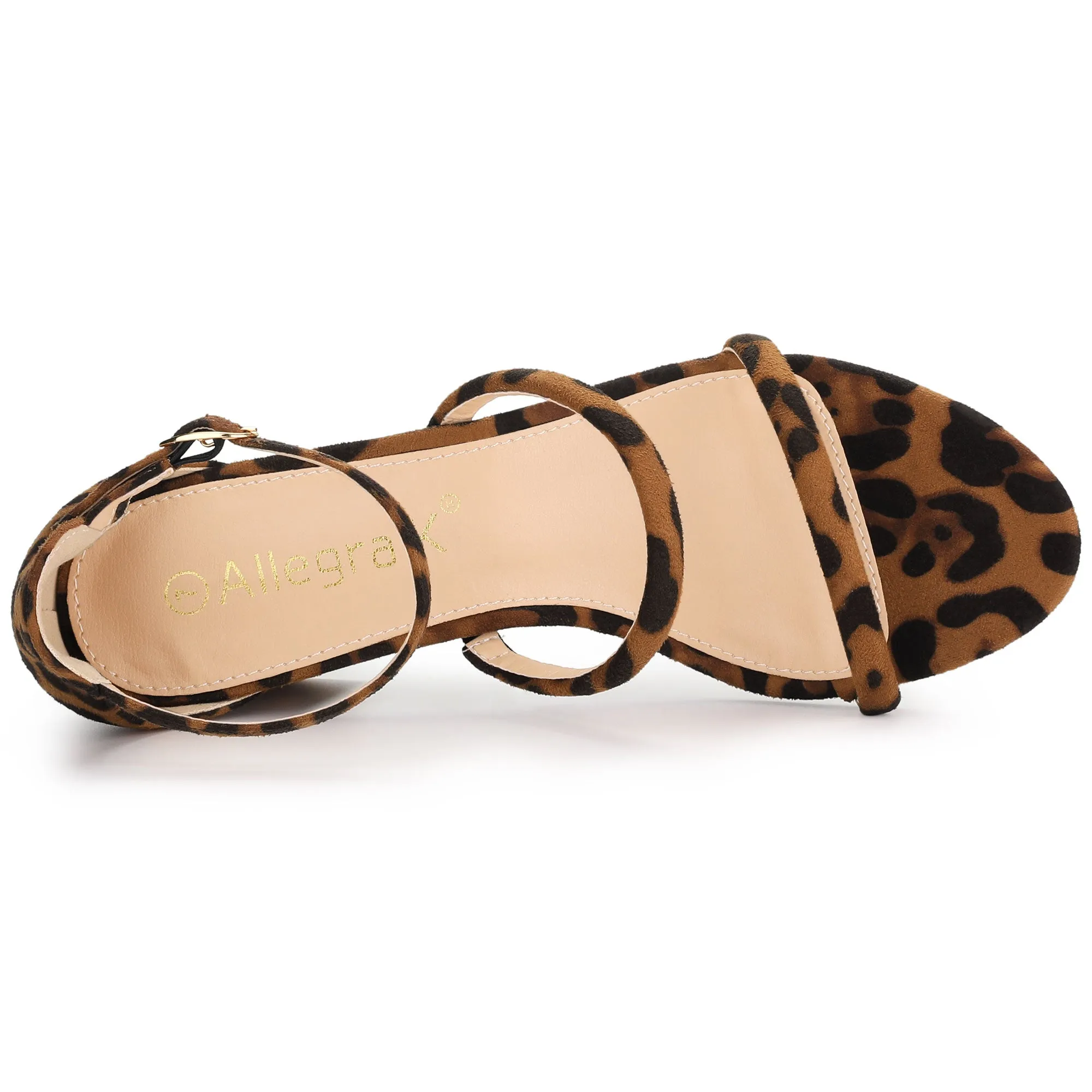 Open Toe Ankle Strap Chunky Heel Sandals