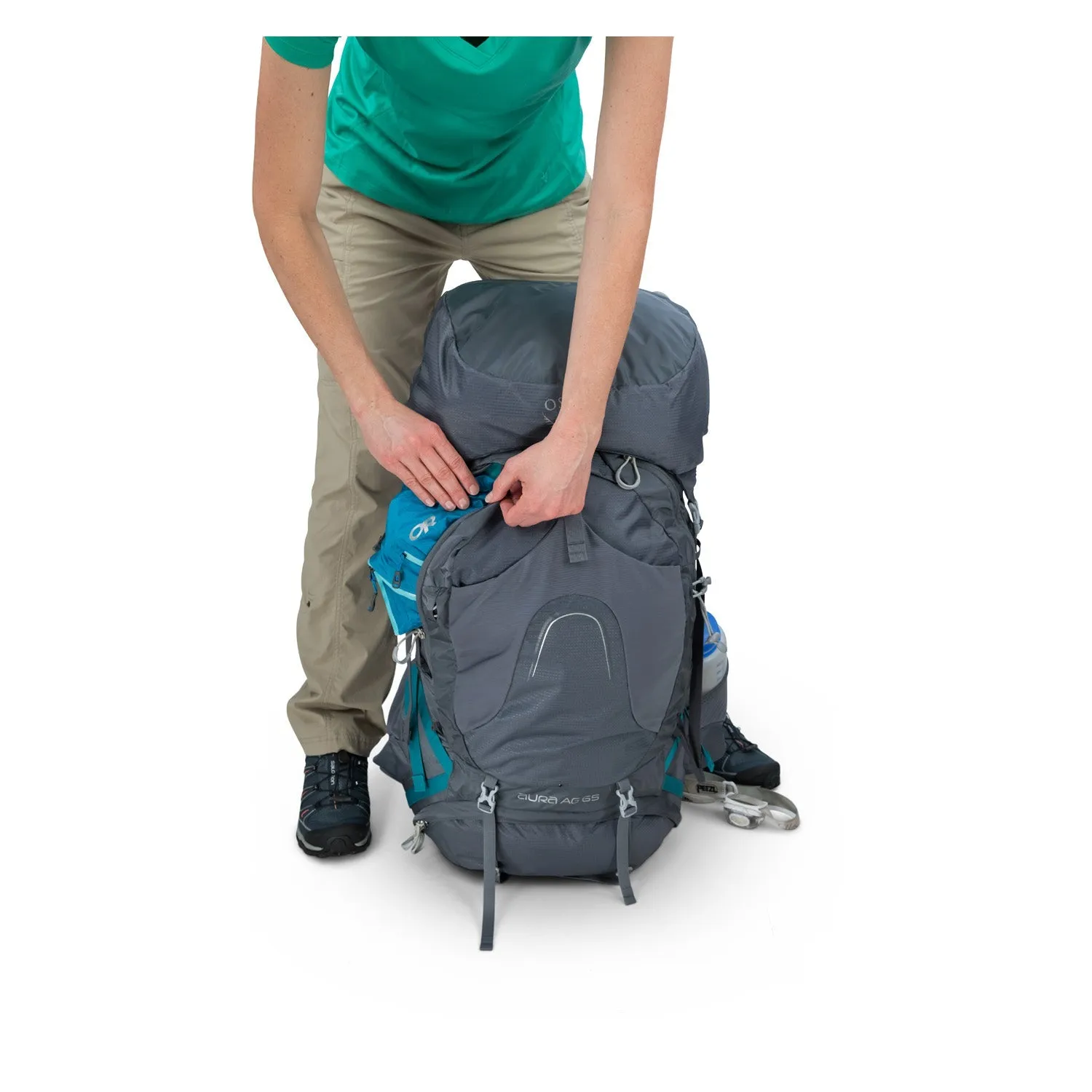 Osprey Aura AG 65 Backpack with Raincover - Small - Women's Backpacking