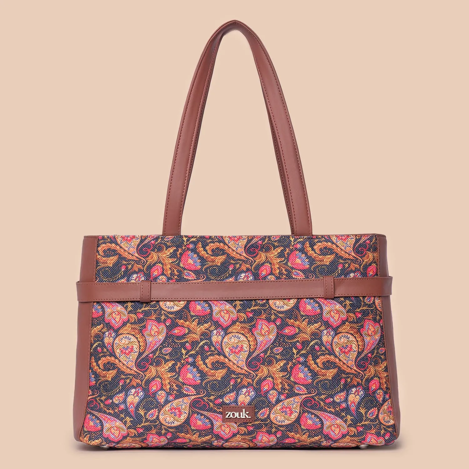 Paisley Print Statement Office Bag