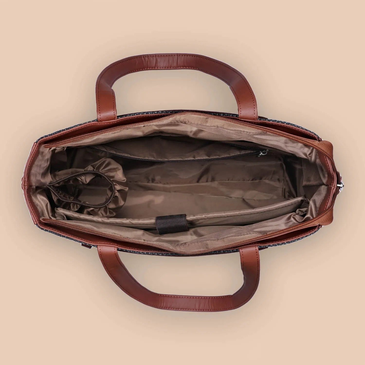 Paisley Print Statement Office Bag