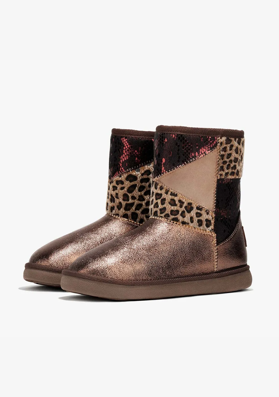 Patchwork Brown Australian Boots