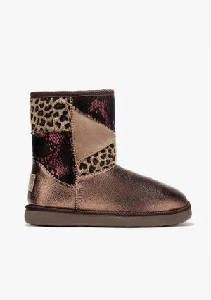 Patchwork Brown Australian Boots