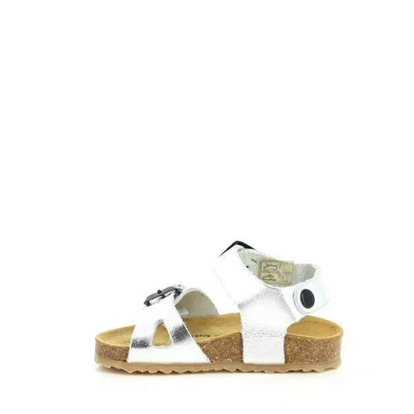 Plakton 851407 Silver Kids Slingback Sandals
