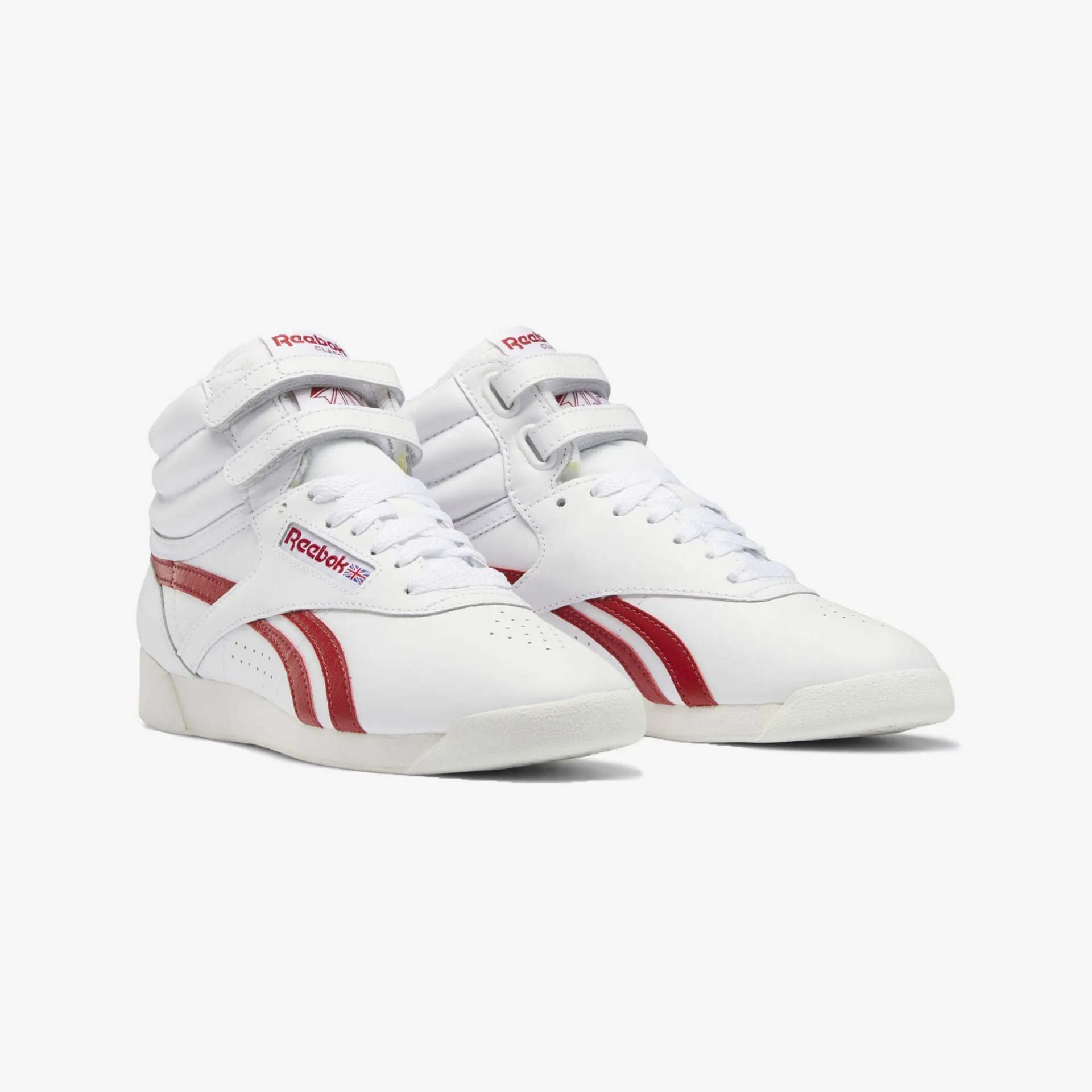 Reebok | WMN'S F/S HI  { CHALK / FLASH RED