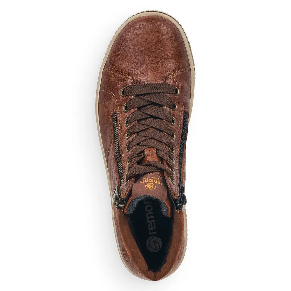 Remonte Ladies Lace Up Tex Lined Sneaker Boot