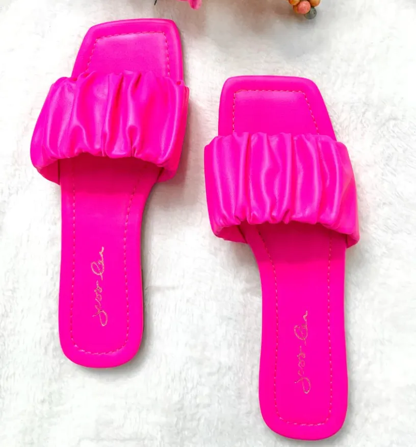 Ruched Sandals