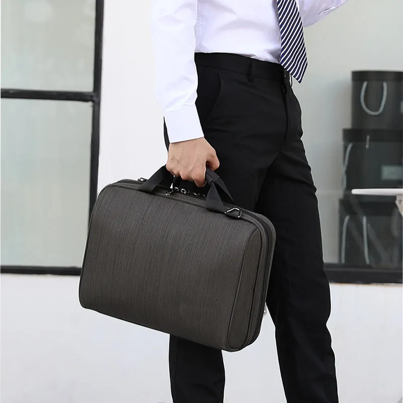 Sidiou Group Men Business Handbag Messenger Bag Laptop Bag  Travel Shoulder Bag Men's Briefcases