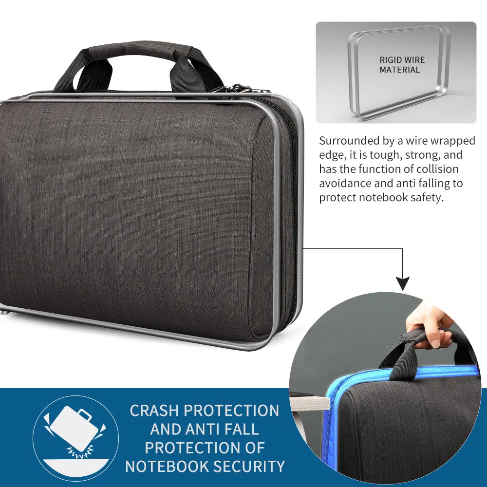 Sidiou Group Men Business Handbag Messenger Bag Laptop Bag  Travel Shoulder Bag Men's Briefcases