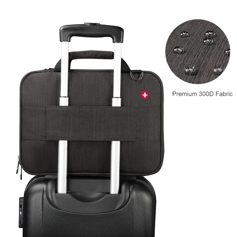 Sidiou Group Men Business Handbag Messenger Bag Laptop Bag  Travel Shoulder Bag Men's Briefcases
