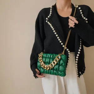 Sling Bags Spring Concise Fashion Crossbody Checkered Small Square Bag