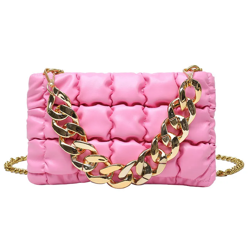 Sling Bags Spring Concise Fashion Crossbody Checkered Small Square Bag