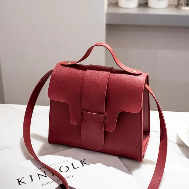 Small Handbag Crossbody Bags for Women Girls 2019 Summer Pink Black Leather Flap Ladies Hand Messenger Bag Mini Purses Bolsa