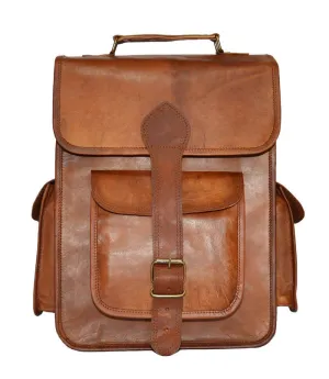 Small Leather Backpack 14"