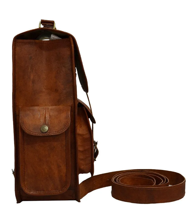 Small Leather Backpack 14"