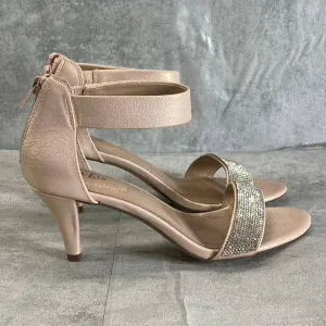 STYLE & CO Women's Blush-Silver Embellished Phillyis Two-Piece Evening Sandals