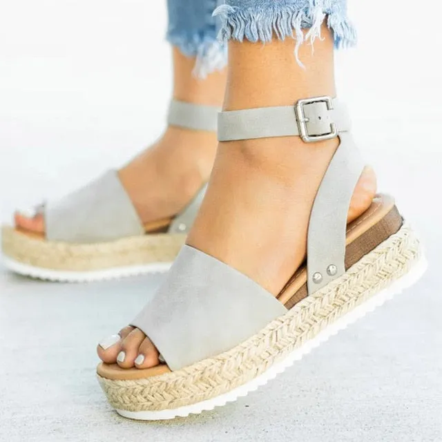 Summer Women Sandals Strap Platform