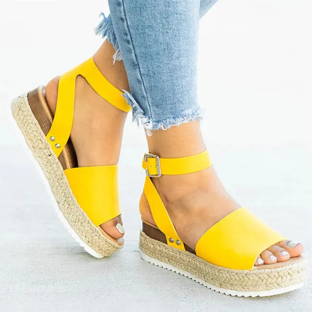 Summer Women Sandals Strap Platform