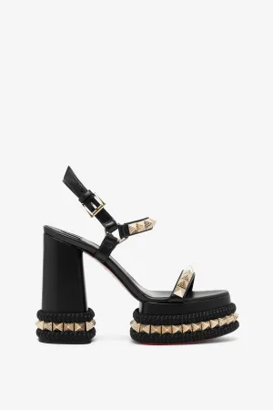 Superaclou 130 black sandals