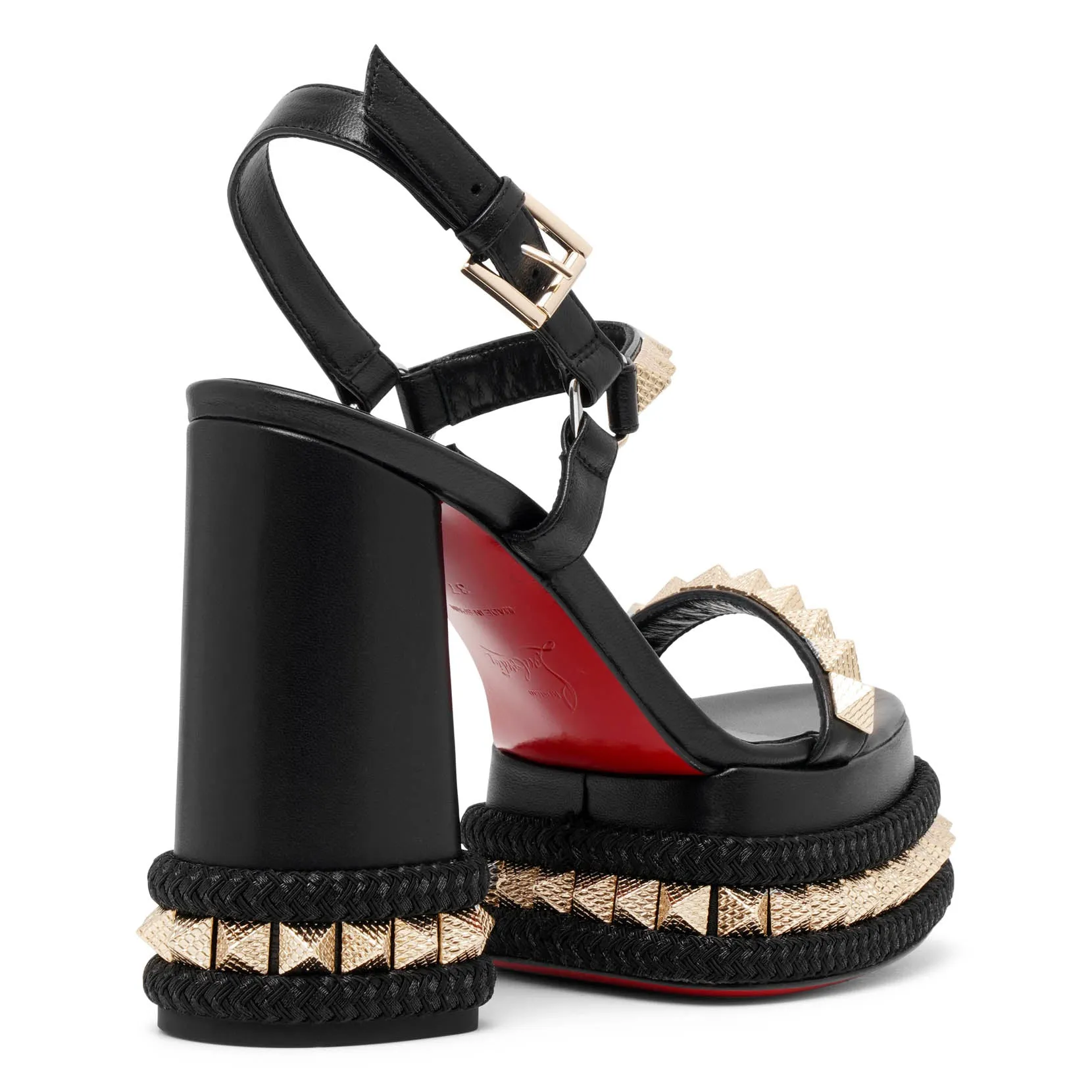 Superaclou 130 black sandals