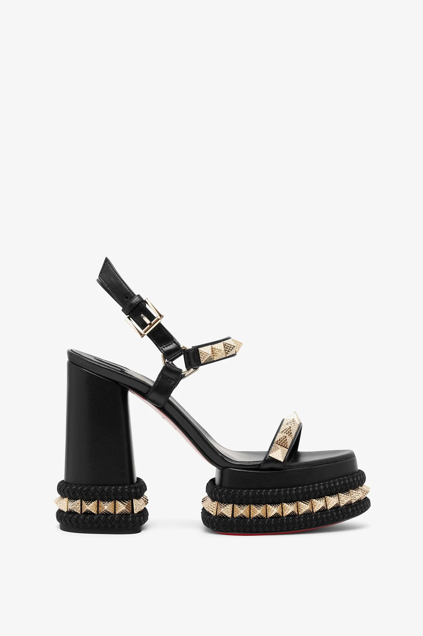 Superaclou 130 black sandals