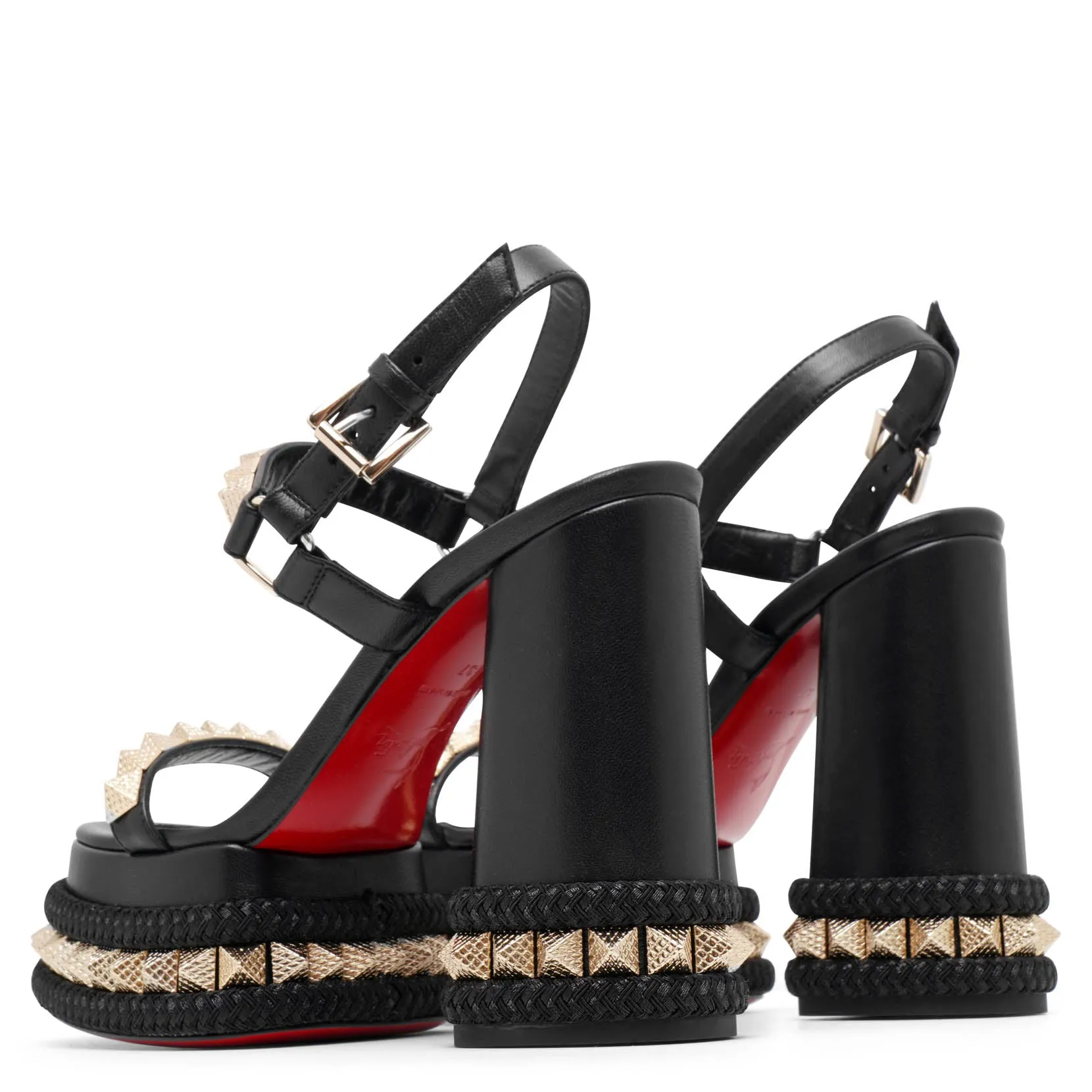 Superaclou 130 black sandals