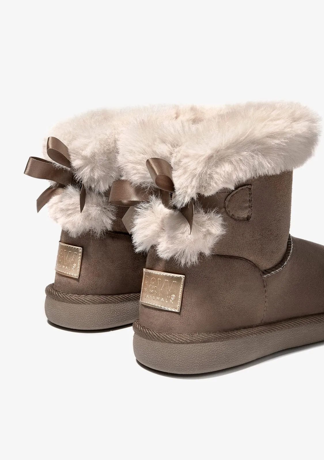 Taupe Bow Australian Boots Water Repellent
