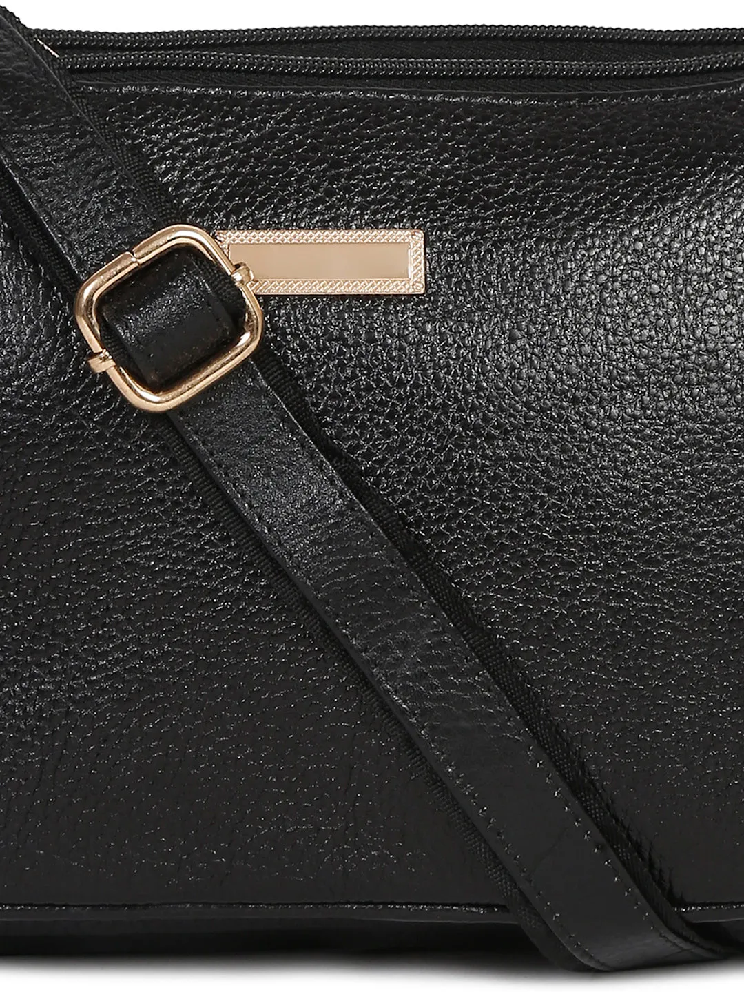 Teakwood Women's Black Sling Bag