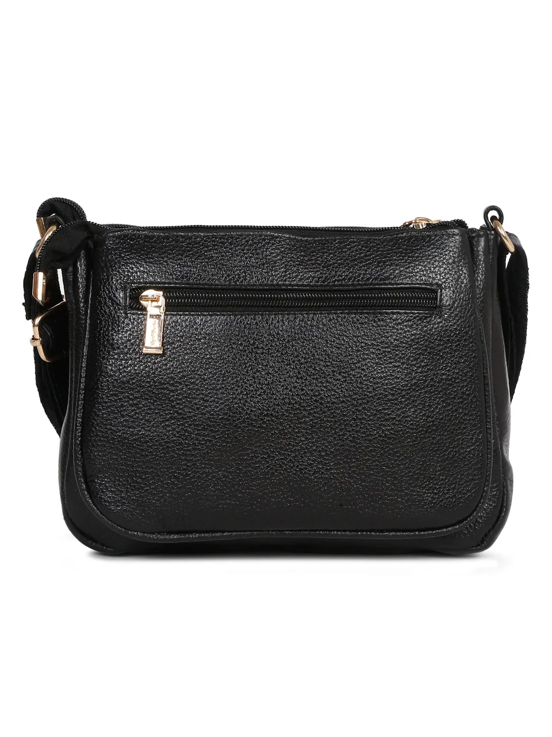 Teakwood Women's Black Sling Bag