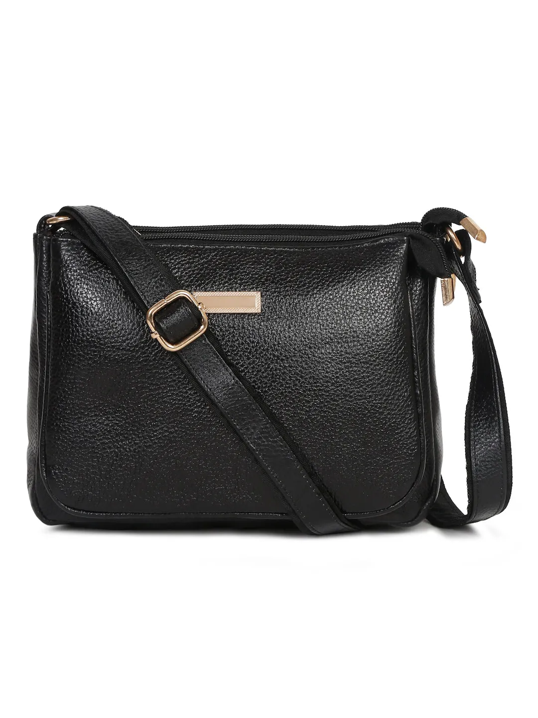 Teakwood Women's Black Sling Bag