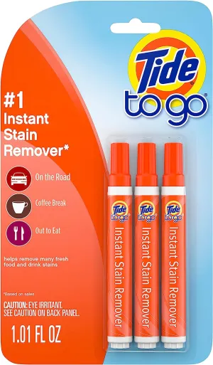 Tide Stain Remover for Clothes, Pocket Size, 3 Count