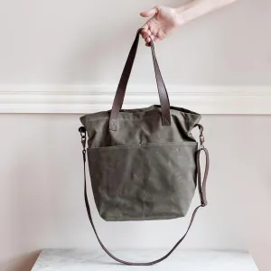 Twig & Horn - Waxed Canvas Crossbody Tote
