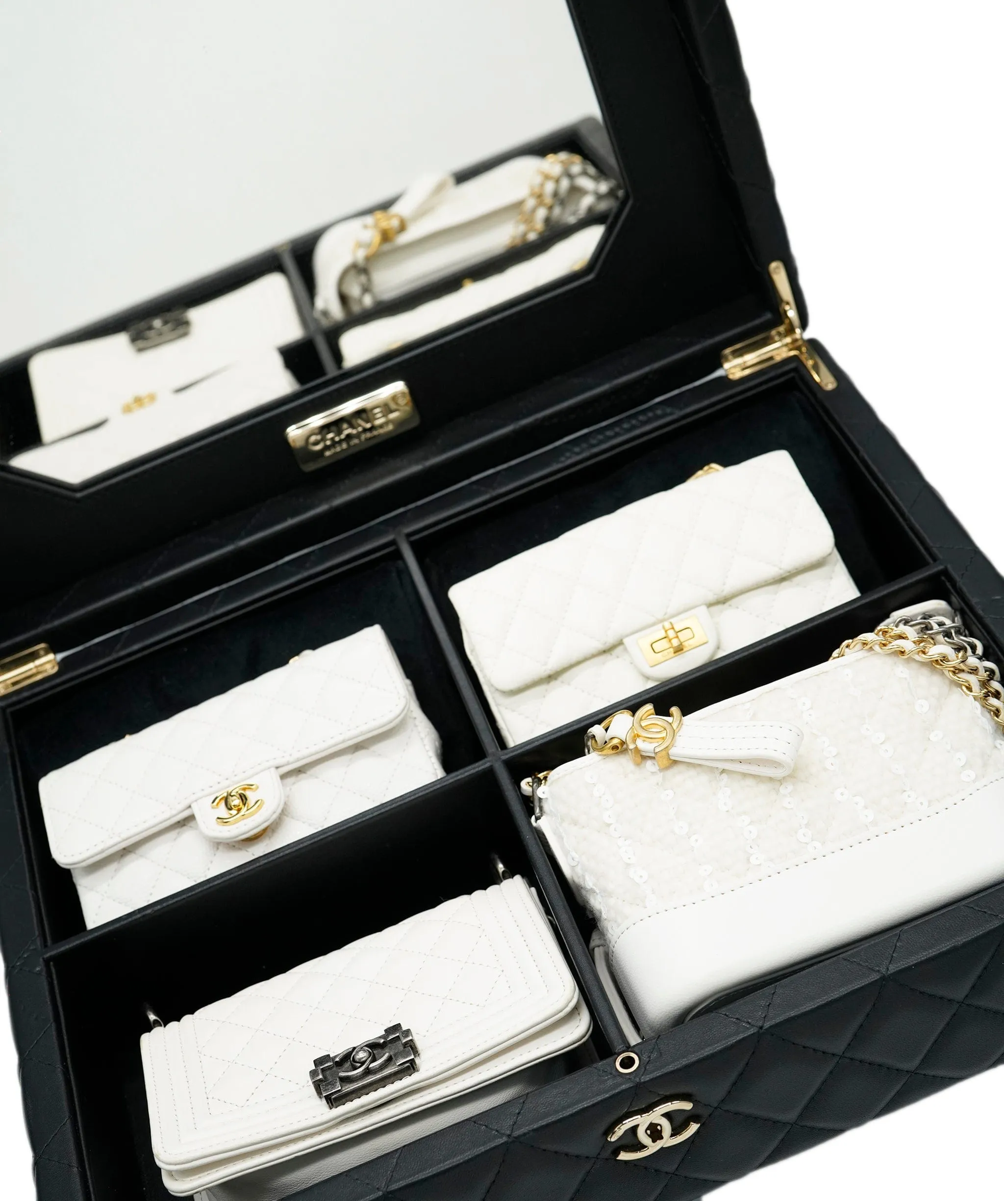 ULTRA RARE* Chanel Set of 4 Mini Iconic White Bags × 1 ASL8573
